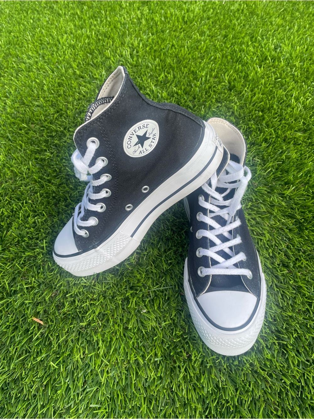 Converse Chuck Taylor All Star Platform Black Canvas Women's Size 5